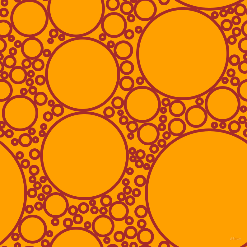 bubbles, circles, sponge, big, medium, small, 9 pixel line width, Brown and Orange Peel circles bubbles sponge soap seamless tileable