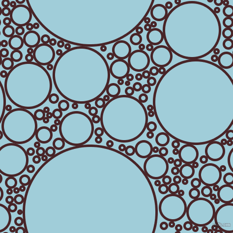 bubbles, circles, sponge, big, medium, small, 5 pixel line width, Bulgarian Rose and Regent St Blue circles bubbles sponge soap seamless tileable