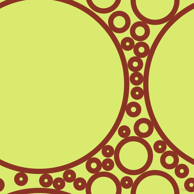 bubbles, circles, sponge, big, medium, small, 17 pixel line width, Burnt Umber and Mindaro circles bubbles sponge soap seamless tileable