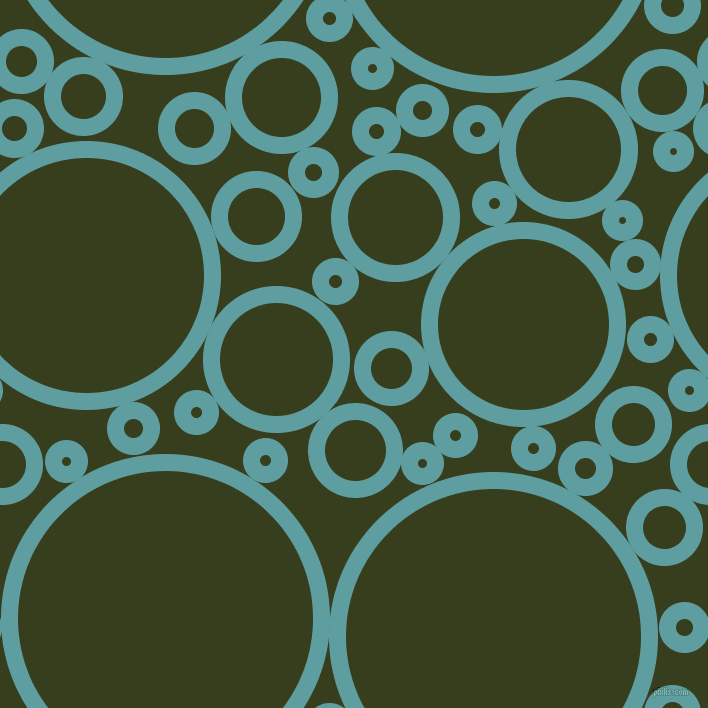 bubbles, circles, sponge, big, medium, small, 17 pixel line width, Cadet Blue and Turtle Green circles bubbles sponge soap seamless tileable
