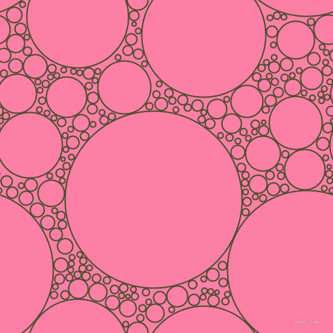 bubbles, circles, sponge, big, medium, small, 2 pixel line width, Camouflage and Tickle Me Pink circles bubbles sponge soap seamless tileable