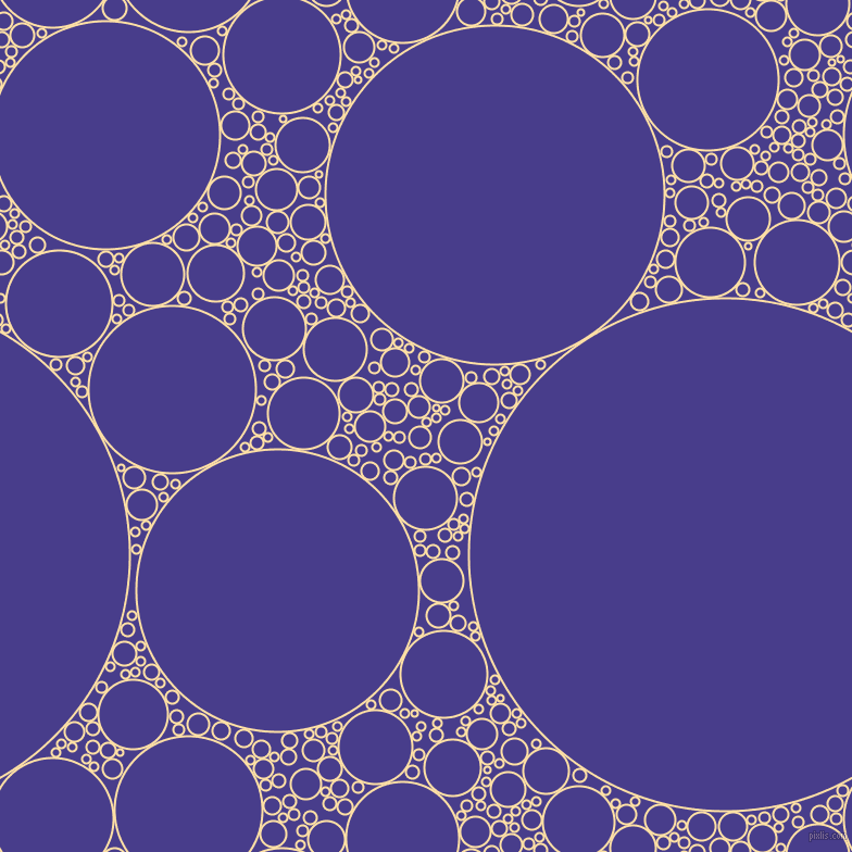 bubbles, circles, sponge, big, medium, small, 2 pixel line width, Cape Honey and Dark Slate Blue circles bubbles sponge soap seamless tileable
