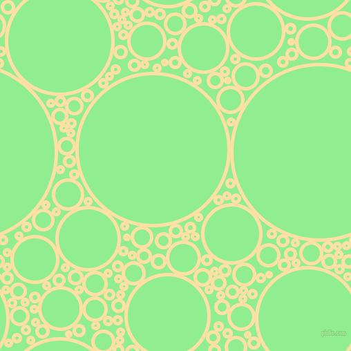 bubbles, circles, sponge, big, medium, small, 5 pixel line width, Cape Honey and Light Green circles bubbles sponge soap seamless tileable