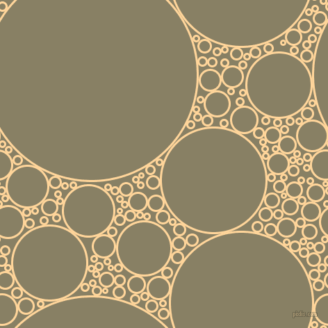 bubbles, circles, sponge, big, medium, small, 3 pixel line width, Caramel and Olive Haze circles bubbles sponge soap seamless tileable