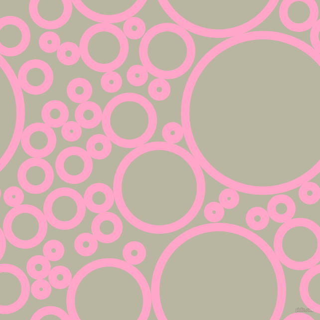 bubbles, circles, sponge, big, medium, small, 17 pixel line width, Carnation Pink and Tana circles bubbles sponge soap seamless tileable