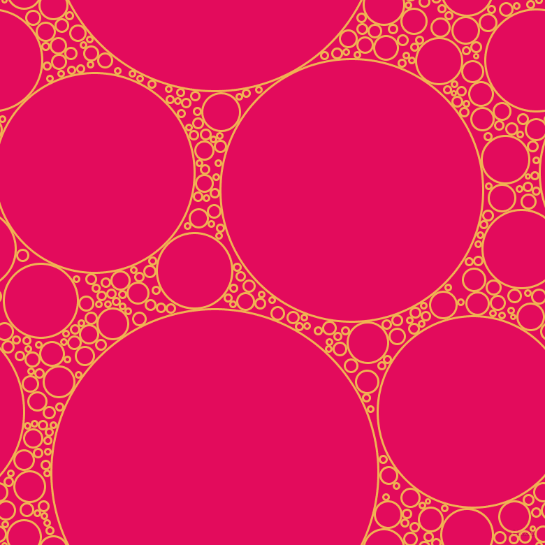 bubbles, circles, sponge, big, medium, small, 3 pixel line width, Casablanca and Razzmatazz circles bubbles sponge soap seamless tileable