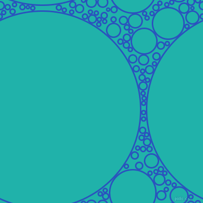 bubbles, circles, sponge, big, medium, small, 3 pixel line width, Cerulean Blue and Light Sea Green circles bubbles sponge soap seamless tileable