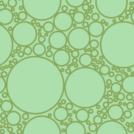 bubbles, circles, sponge, big, medium, small, 5 pixel line width, Chelsea Cucumber and Moss Green circles bubbles sponge soap seamless tileable