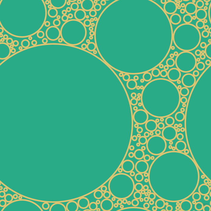 bubbles, circles, sponge, big, medium, small, 5 pixel line width, Chenin and Jungle Green circles bubbles sponge soap seamless tileable