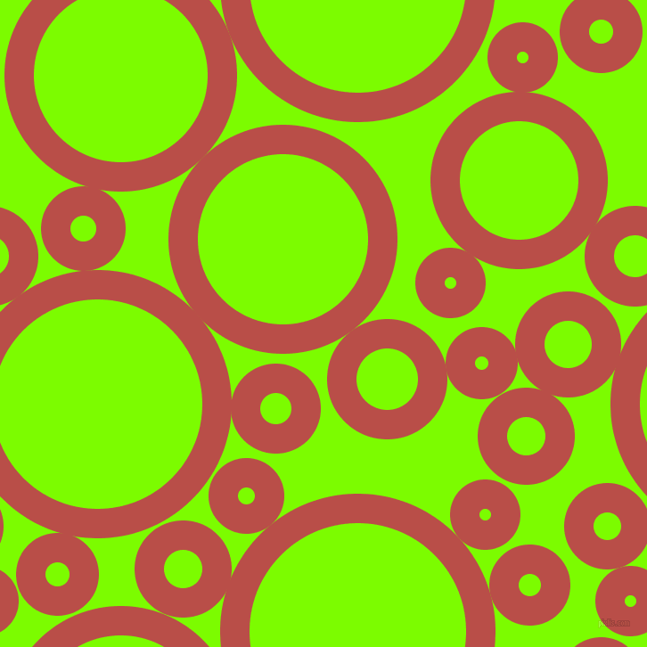 bubbles, circles, sponge, big, medium, small, 33 pixel line width, Chestnut and Lawn Green circles bubbles sponge soap seamless tileable