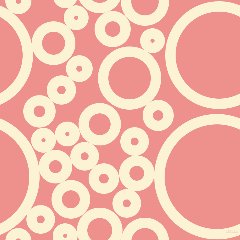 bubbles, circles, sponge, big, medium, small, 33 pixel line width, China Ivory and Sweet Pink circles bubbles sponge soap seamless tileable