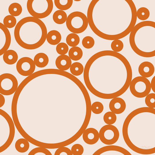 bubbles, circles, sponge, big, medium, small, 17 pixel line width, Chocolate and Fair Pink circles bubbles sponge soap seamless tileable