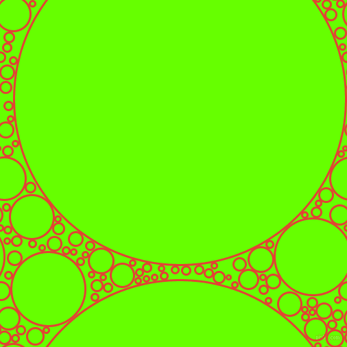 bubbles, circles, sponge, big, medium, small, 3 pixel line width, Cinnabar and Bright Green circles bubbles sponge soap seamless tileable