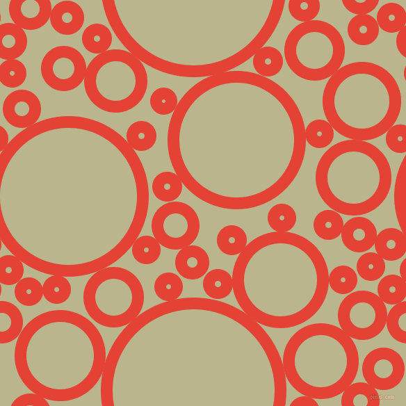 bubbles, circles, sponge, big, medium, small, 17 pixel line width, Cinnabar and Coriander circles bubbles sponge soap seamless tileable