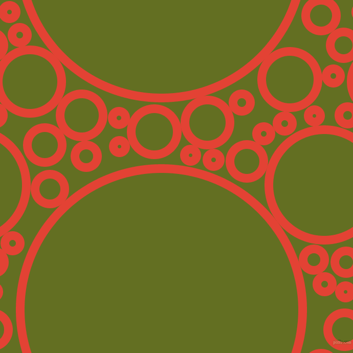 bubbles, circles, sponge, big, medium, small, 17 pixel line width, Cinnabar and Fiji Green circles bubbles sponge soap seamless tileable