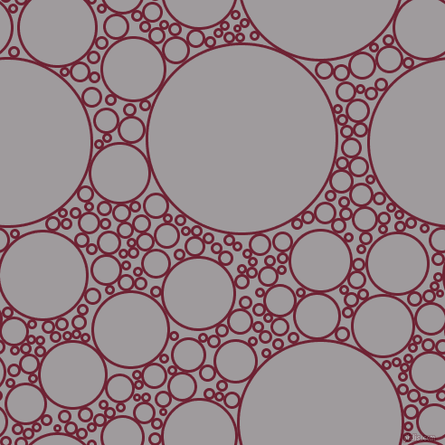 bubbles, circles, sponge, big, medium, small, 3 pixel line width, Claret and Shady Lady circles bubbles sponge soap seamless tileable