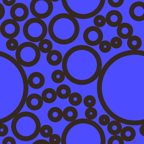 bubbles, circles, sponge, big, medium, small, 17 pixel line width, Cocoa Brown and Neon Blue circles bubbles sponge soap seamless tileable