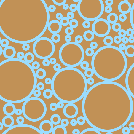 bubbles, circles, sponge, big, medium, small, 9 pixel line width, Columbia Blue and Twine circles bubbles sponge soap seamless tileable