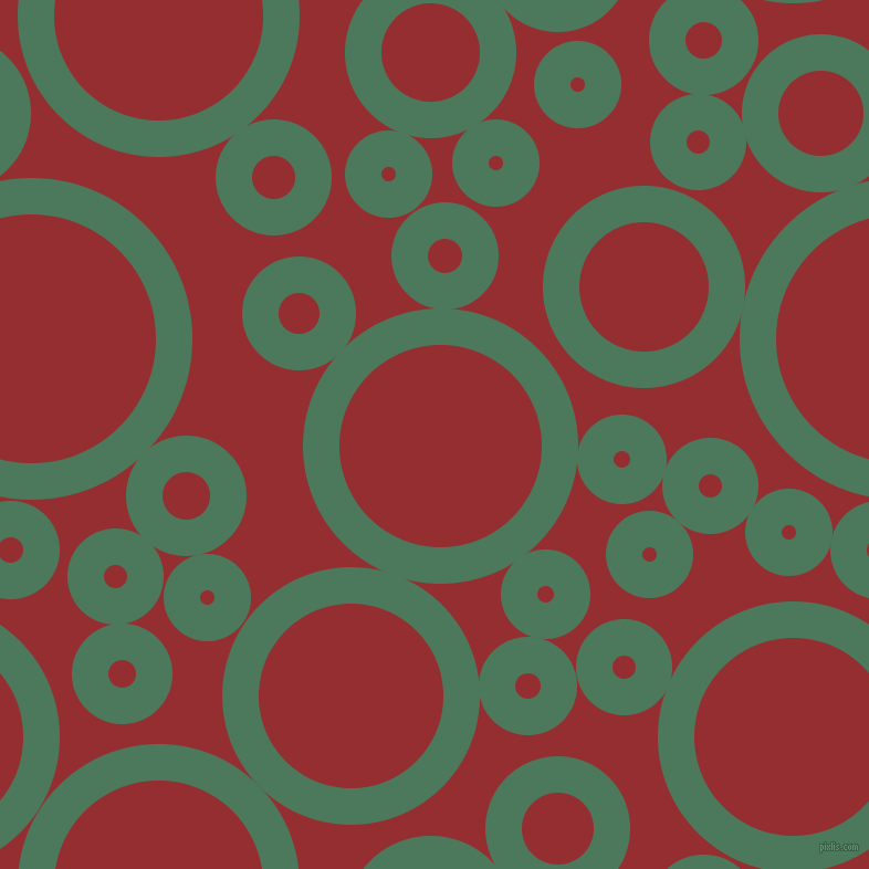 bubbles, circles, sponge, big, medium, small, 33 pixel line width, Como and Guardsman Red circles bubbles sponge soap seamless tileable