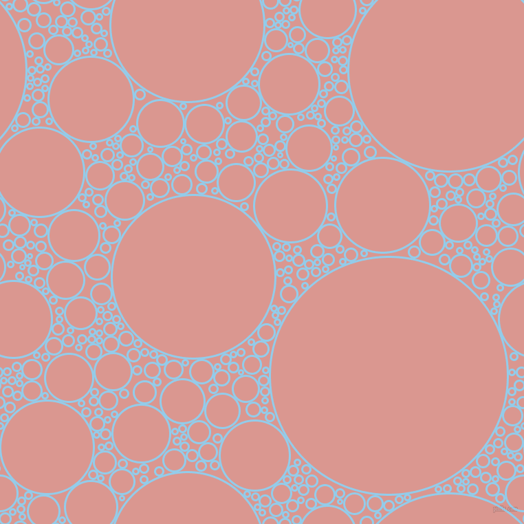 bubbles, circles, sponge, big, medium, small, 3 pixel line width, Cornflower and Petite Orchid circles bubbles sponge soap seamless tileable