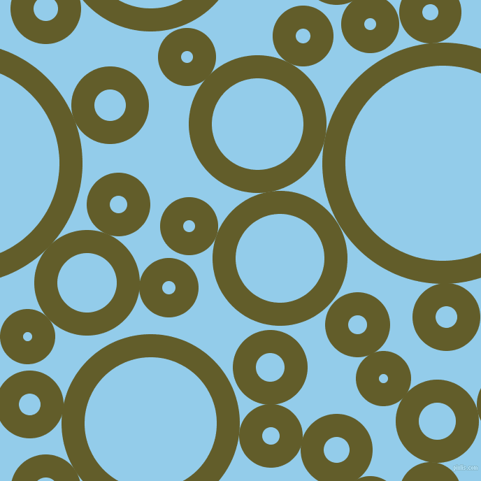 bubbles, circles, sponge, big, medium, small, 33 pixel line width, Costa Del Sol and Cornflower circles bubbles sponge soap seamless tileable