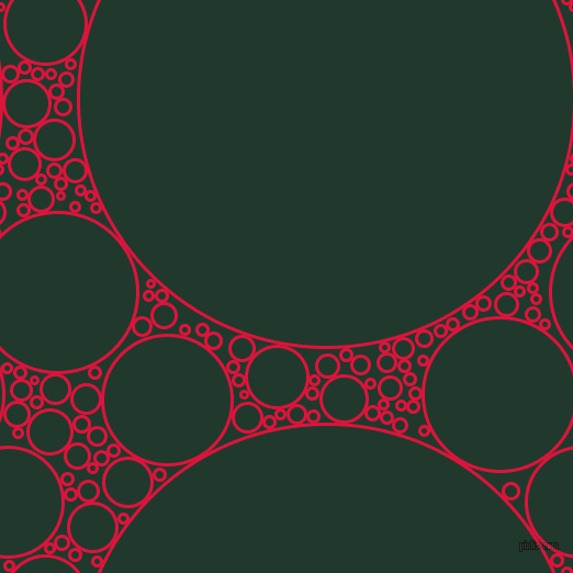 bubbles, circles, sponge, big, medium, small, 3 pixel line width, Crimson and Palm Green circles bubbles sponge soap seamless tileable