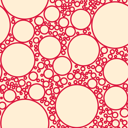 bubbles, circles, sponge, big, medium, small, 5 pixel line width, Crimson and Papaya Whip circles bubbles sponge soap seamless tileable