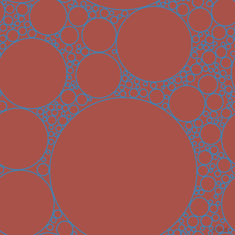 bubbles, circles, sponge, big, medium, small, 2 pixel line width, Curious Blue and Apple Blossom circles bubbles sponge soap seamless tileable