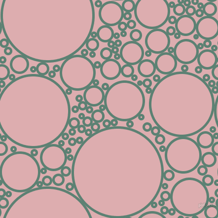 bubbles, circles, sponge, big, medium, small, 5 pixel line width, Cutty Sark and Pale Chestnut circles bubbles sponge soap seamless tileable