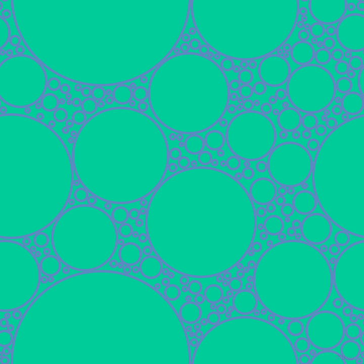 bubbles, circles, sponge, big, medium, small, 5 pixel line width, Danube and Caribbean Green circles bubbles sponge soap seamless tileable