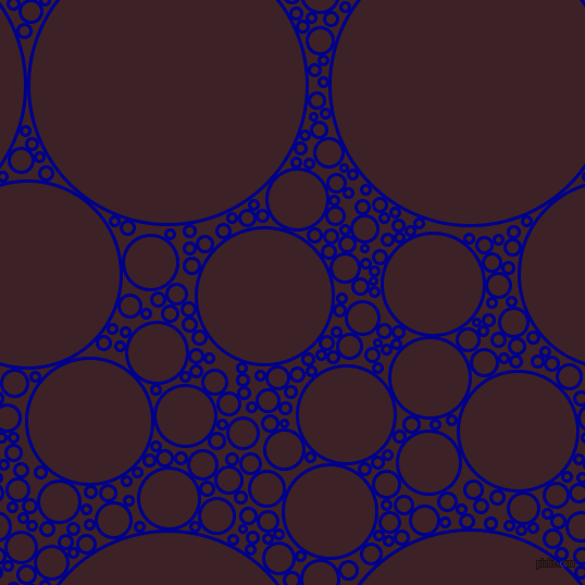 bubbles, circles, sponge, big, medium, small, 3 pixel line width, Dark Blue and Temptress circles bubbles sponge soap seamless tileable
