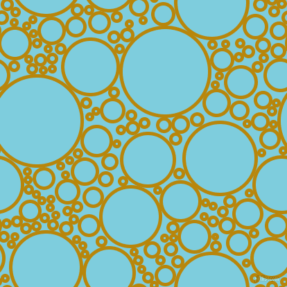 bubbles, circles, sponge, big, medium, small, 5 pixel line width, Dark Goldenrod and Spray circles bubbles sponge soap seamless tileable