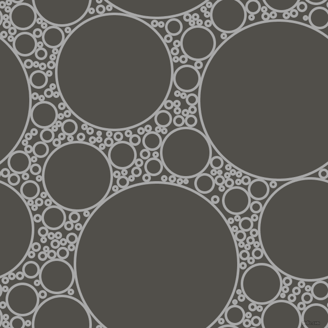 bubbles, circles, sponge, big, medium, small, 5 pixel line width, Dark Gray and Dune circles bubbles sponge soap seamless tileable