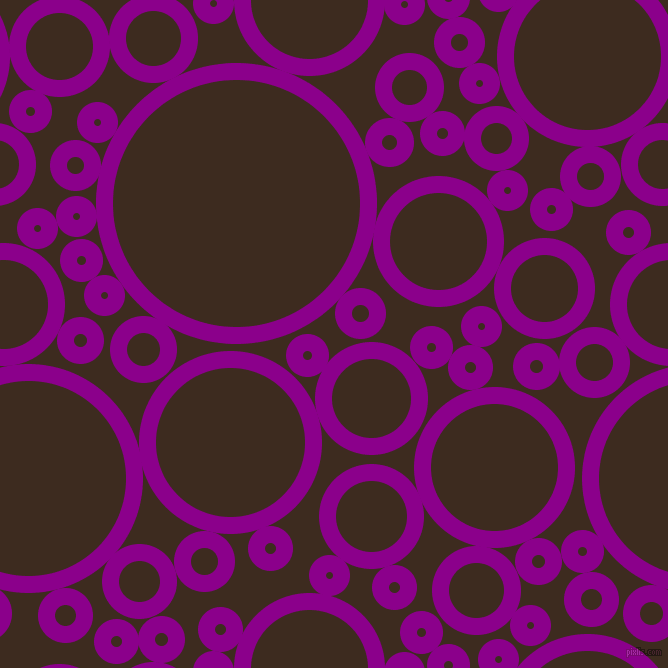 bubbles, circles, sponge, big, medium, small, 17 pixel line width, Dark Magenta and Bistre circles bubbles sponge soap seamless tileable