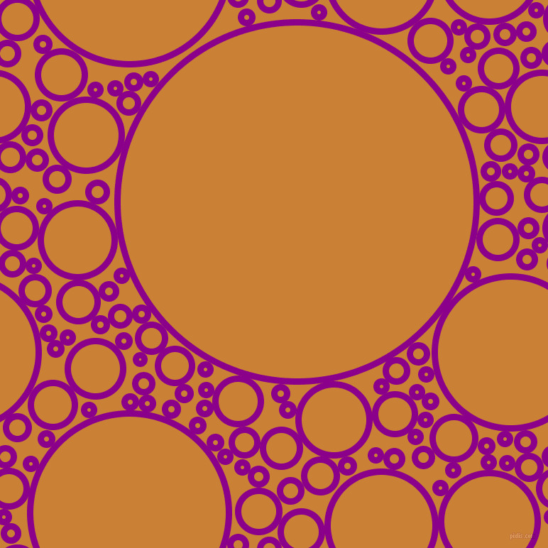 bubbles, circles, sponge, big, medium, small, 9 pixel line width, Dark Magenta and Golden Bell circles bubbles sponge soap seamless tileable
