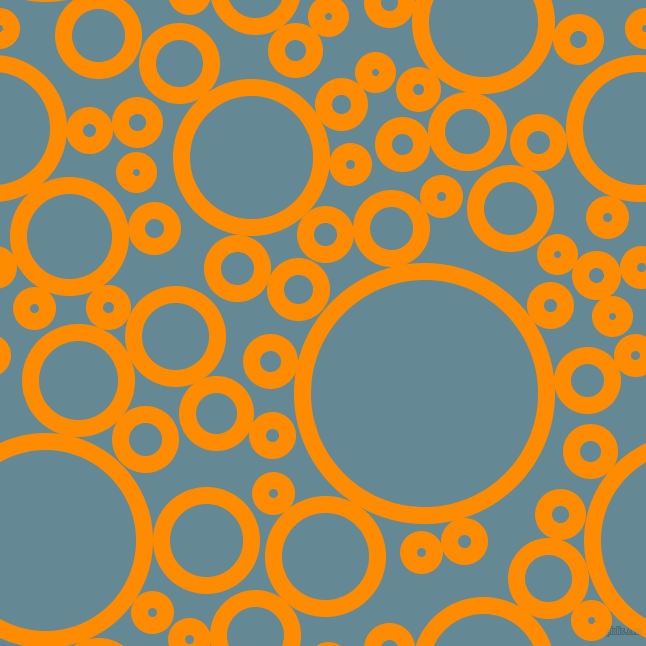 bubbles, circles, sponge, big, medium, small, 17 pixel line width, Dark Orange and Horizon circles bubbles sponge soap seamless tileable
