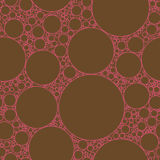 bubbles, circles, sponge, big, medium, small, 2 pixel line width, Dark Pink and Cafe Royale circles bubbles sponge soap seamless tileable