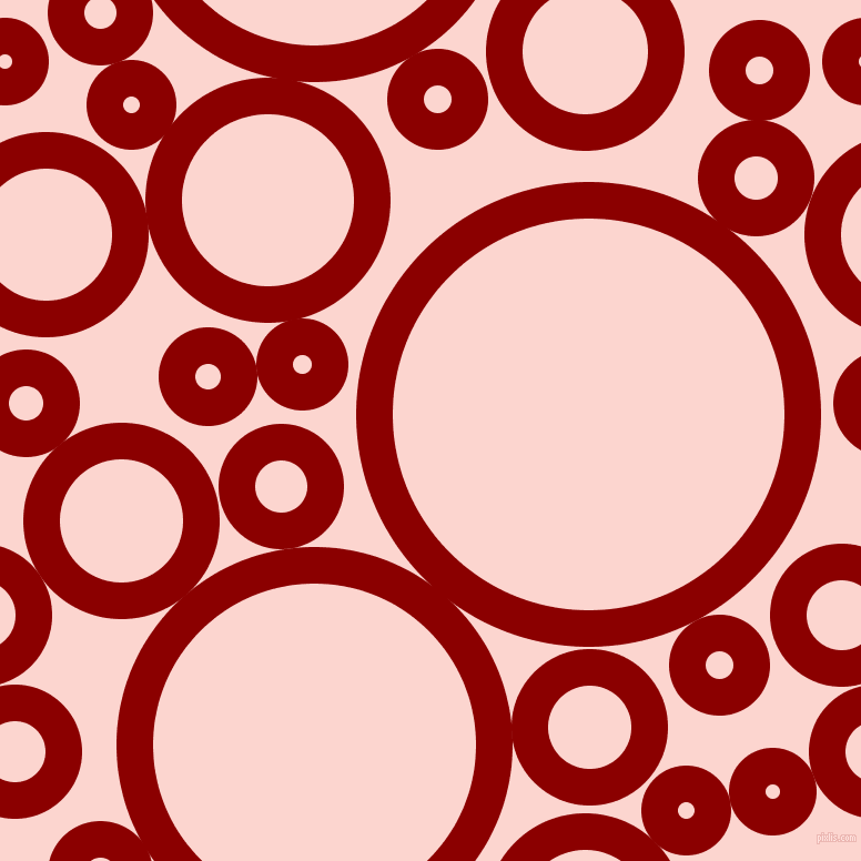 bubbles, circles, sponge, big, medium, small, 33 pixel line width, Dark Red and Cosmos circles bubbles sponge soap seamless tileable