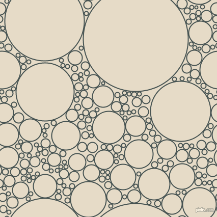 bubbles, circles, sponge, big, medium, small, 2 pixel line width, Dark Slate and Half Spanish White circles bubbles sponge soap seamless tileable