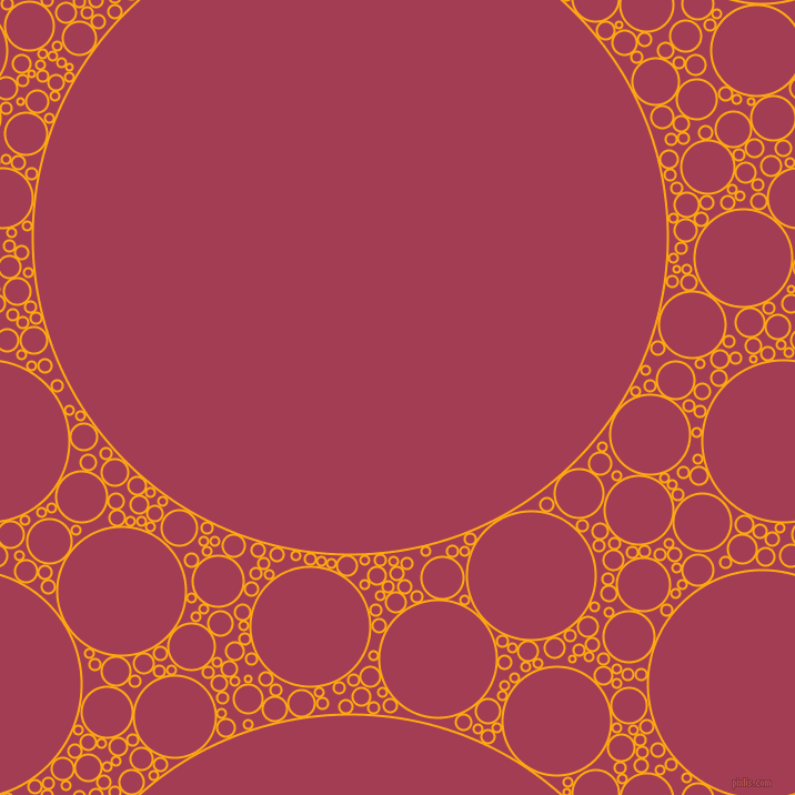 bubbles, circles, sponge, big, medium, small, 2 pixel line width, Dark Tangerine and Night Shadz circles bubbles sponge soap seamless tileable