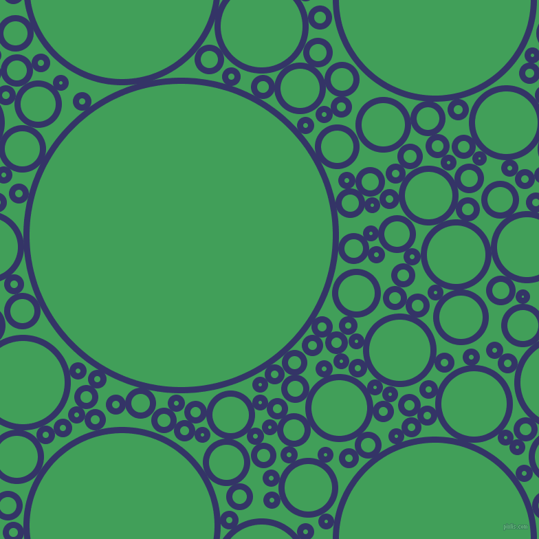 bubbles, circles, sponge, big, medium, small, 9 pixel line width, Deep Koamaru and Chateau Green circles bubbles sponge soap seamless tileable