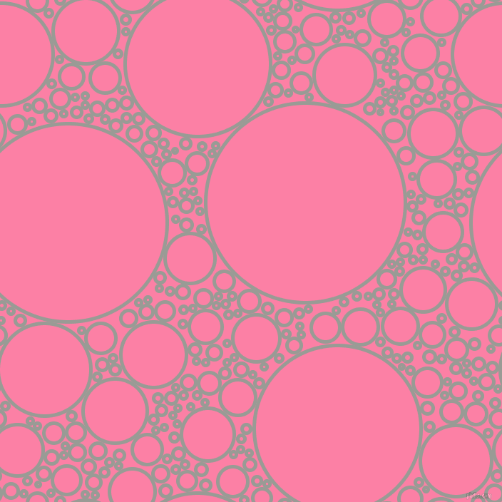 bubbles, circles, sponge, big, medium, small, 5 pixel line width, Delta and Tickle Me Pink circles bubbles sponge soap seamless tileable