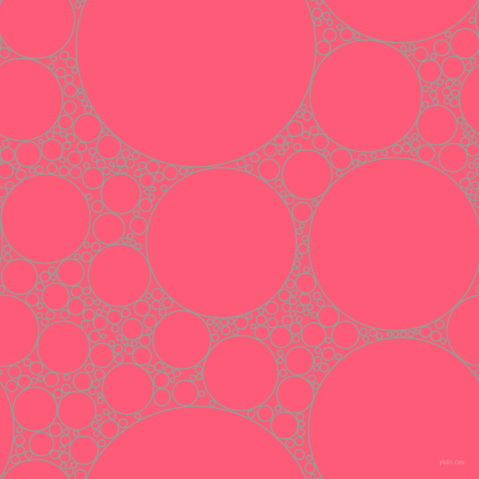 bubbles, circles, sponge, big, medium, small, 2 pixel line width, Delta and Wild Watermelon circles bubbles sponge soap seamless tileable