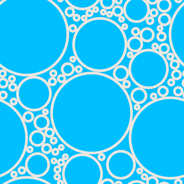 bubbles, circles, sponge, big, medium, small, 9 pixel line width, Desert Storm and Deep Sky Blue circles bubbles sponge soap seamless tileable