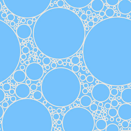 bubbles, circles, sponge, big, medium, small, 3 pixel line width, Desert Storm and Maya Blue circles bubbles sponge soap seamless tileable