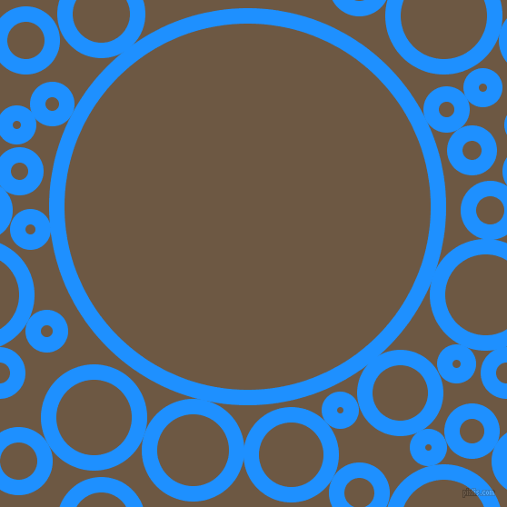 bubbles, circles, sponge, big, medium, small, 17 pixel line width, Dodger Blue and Tobacco Brown circles bubbles sponge soap seamless tileable