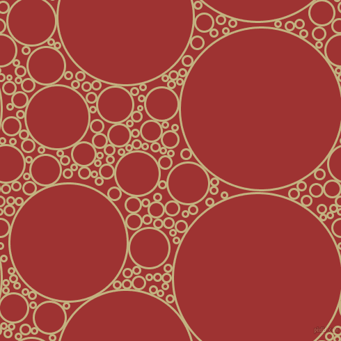 bubbles, circles, sponge, big, medium, small, 3 pixel line width, Ecru and Milano Red circles bubbles sponge soap seamless tileable