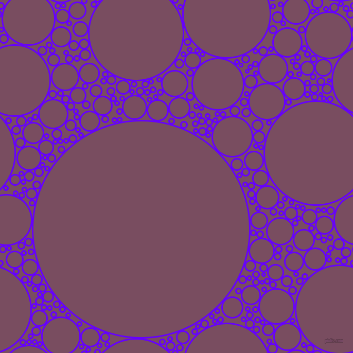 bubbles, circles, sponge, big, medium, small, 3 pixel line width, Electric Indigo and Cosmic circles bubbles sponge soap seamless tileable