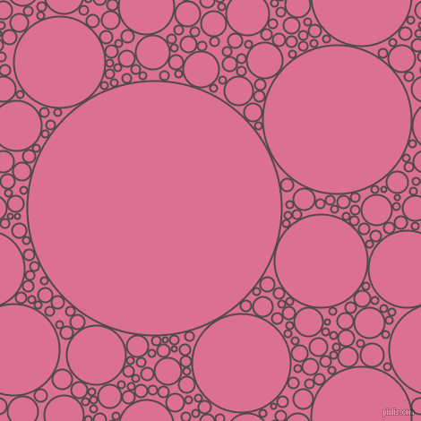 bubbles, circles, sponge, big, medium, small, 2 pixel line width, Emperor and Pale Violet Red circles bubbles sponge soap seamless tileable