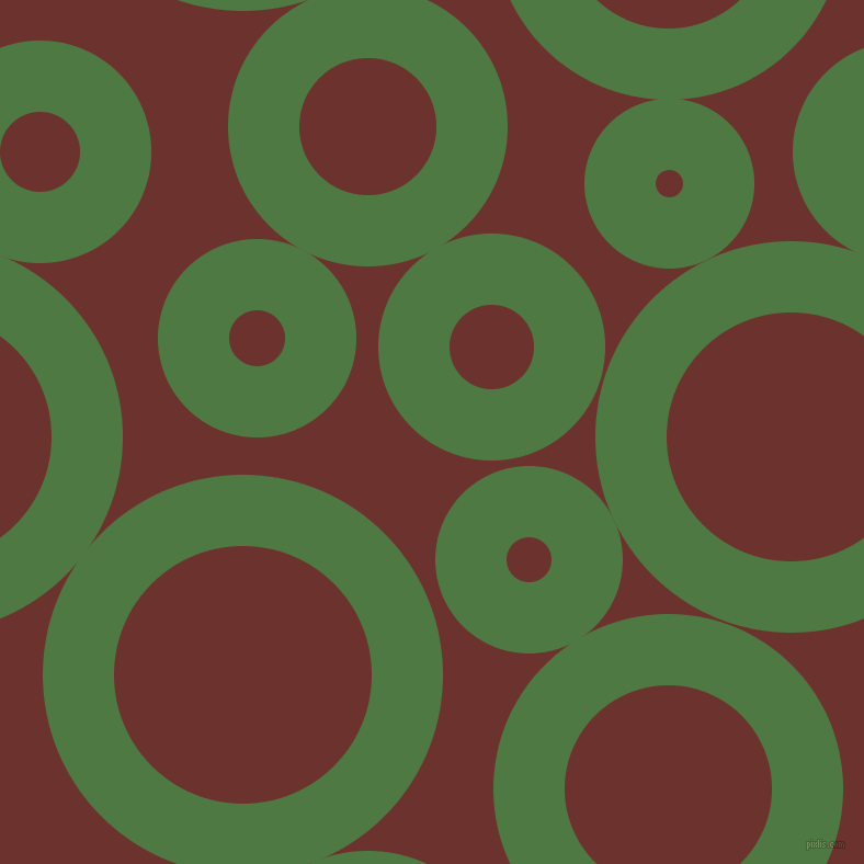 bubbles, circles, sponge, big, medium, small, 65 pixel line width, Fern Green and Kenyan Copper circles bubbles sponge soap seamless tileable